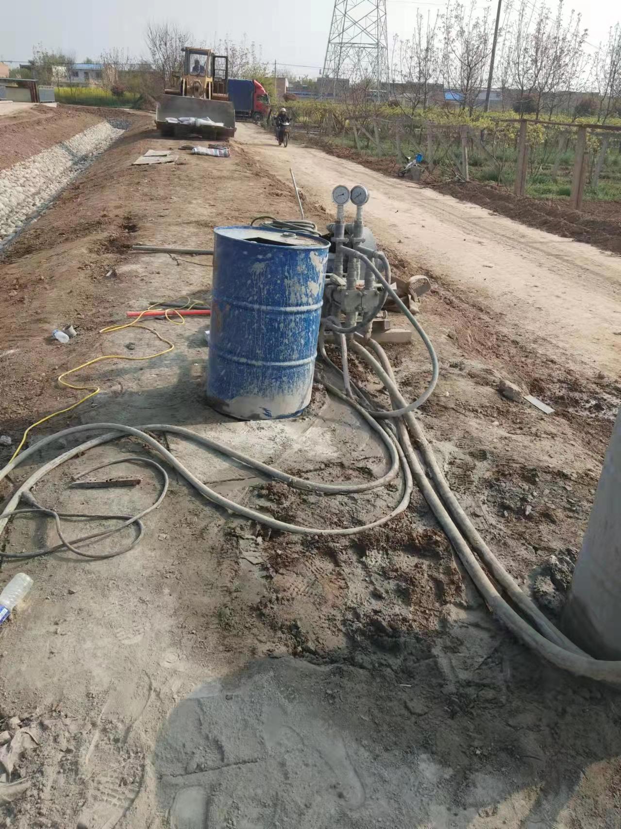 清水河顶管注浆